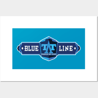 BLUE LINE Posters and Art